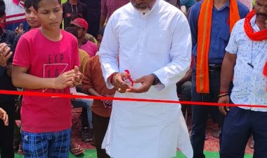 एकदिवसीय वालीबॉल प्रतियोगिता मे,भङसर को बुजुर्गा ने हराया