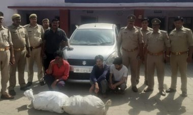 अवैध अंग्रेजी शराब के साथ तीन गिरफ्तार