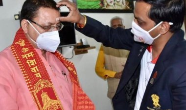 पुष्कर सिंह धामी पहुँचे केदारनाथ, सिक्स सिग्मा हेल्थकेयर ने किया स्वागत