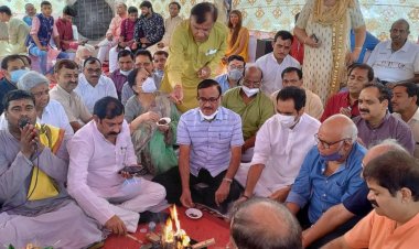 श्री सनातन धर्म रामलीला समिति ने किया भूमिपूजन