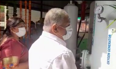 गाजियाबाद: ऑक्सीजन प्लांट का किया गया उद्घाटन