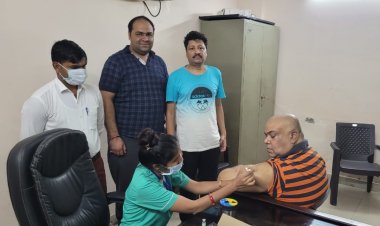 गुलमोहर में लगा वैक्सीनेशन कैम्प