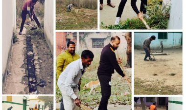 हर्रैया में स्वच्छता अभियान पखवारे की शुरुआत हुई