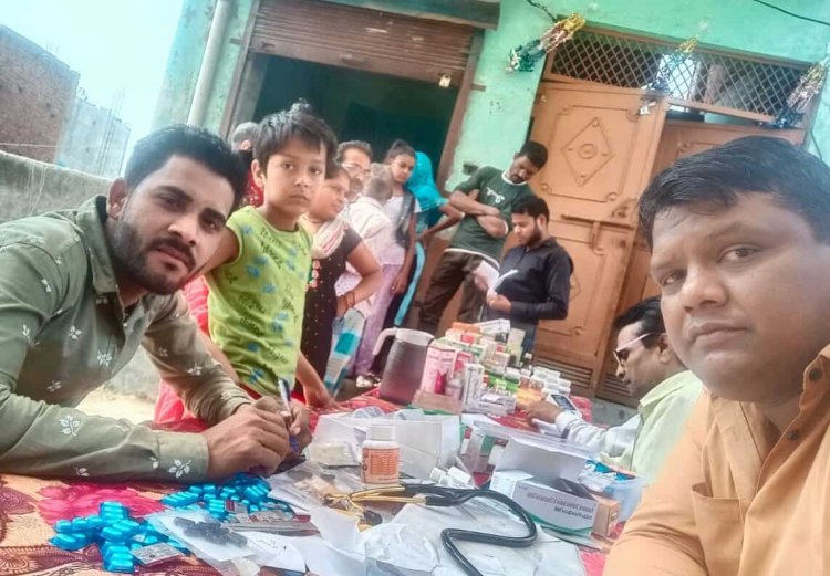 120 लोगों का हुआ स्वास्थ्य परीक्षण