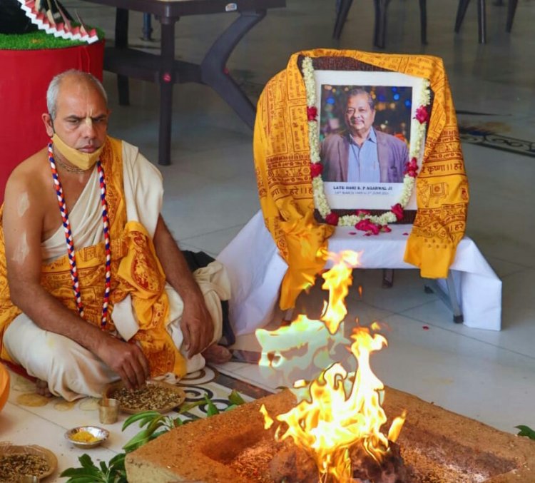 वल्लभ प्रसाद अग्रवाल की आत्मा की शान्ति हेतु किया गया नरसिंह यज्ञ