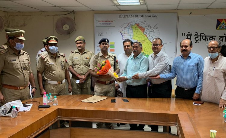 डीडीआरडब्ल्यूए ने डीसीपी ट्रैफिक गणेश प्रसाद साहा के साथ की बैठक