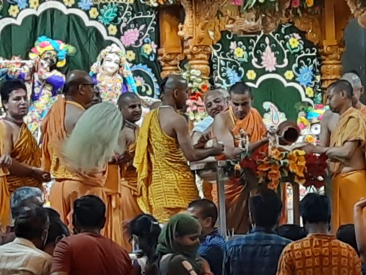 इस्कॉन ने मनाया श्री चैतन्य महाप्रभु का आविर्भाव दिवस गौर पूर्णिमा