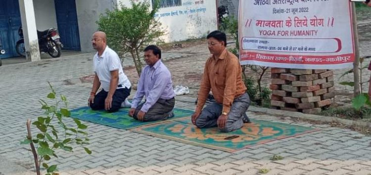 बिरनो ब्लॉक प्रमुख ने अंतर्राष्ट्रीय योग दिवस पर दिया सन्देश