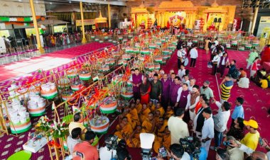 खाटू श्याम दिल्ली धाम में कान्हा को लगा 1156 व्यंजनों का भोग  