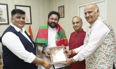 केंद्रीय मंत्री जी किशन रेड्डी से मिला लव कुश वाला कमेटी का दल शिष्टमंडल