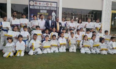 मॉडर्न शॉटोकन कराटे फेडरेशन ने किया बेल्ट एग्जाम आयोजित