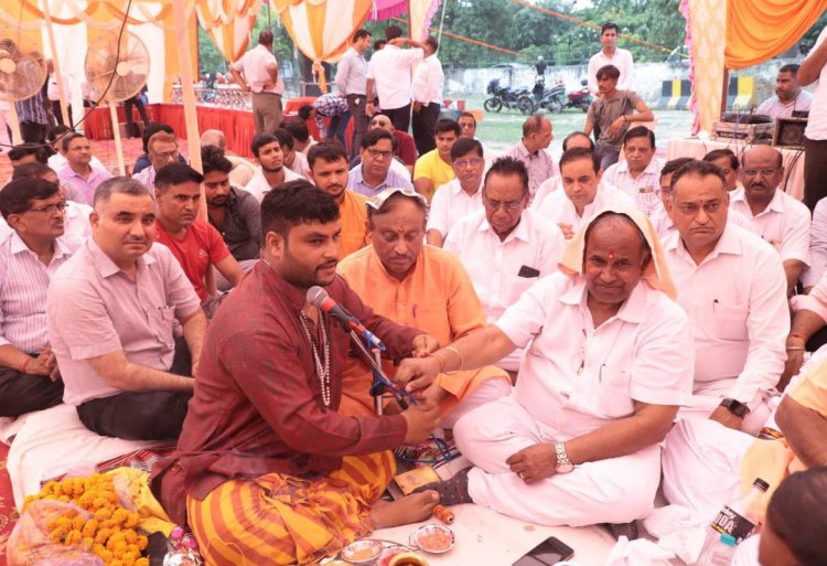 श्रीराम मित्र मंडल नोएडा रामलीला समिति द्वारा रामलीला महोत्सव का भूमि पूजन सम्पन्न