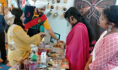 कैंसर पीड़ितों की वित्तीय मदद के लिए एनजीओ ने लगाया स्टॉल