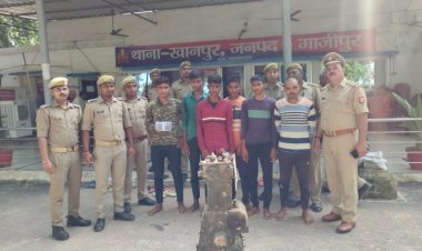 चोरी के सामान व तमंचा के साथ छः गिरफ्तार