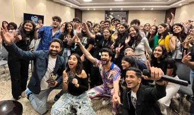 प्राजक्ता कोली, रोहित सराफ और रणविजय सिंघा अपने प्रचार के लिए पहूंचे मीठीबाई क्षितिज 