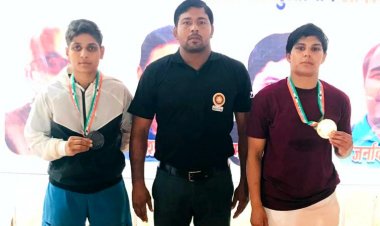 सीनियर राज्य कुश्ती प्रतियोगिता में एनसीपीई के दो छात्राओं ने जीते पदक