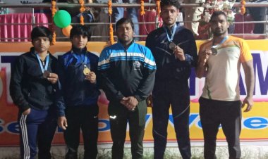 सब जूनियर ग्रेपलिंग कुश्ती प्रतियोगिता में एनसीपीई के 4 छात्रों ने जीते पदक प्राप्त