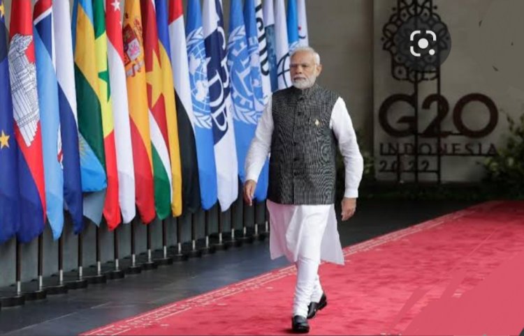 जी-20 शिखर सम्मेलन में भाग लेने  के लिए प्रधानमंत्री नरेंद्र मोदी सोमवार को बाली पहुंचे