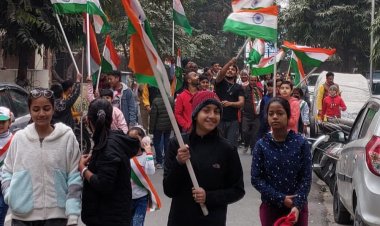 रजत विहार में हर्षोल्लास से मनाया गया 74वां गणतंत्र दिवस