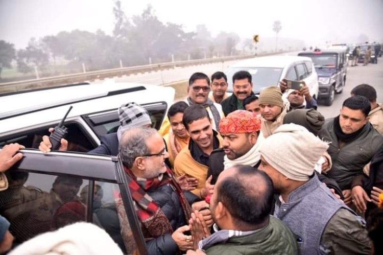 जनपद में पहुंचे बीजेपी प्रदेश अध्यक्ष का हुआ गर्मजोशी से स्वागत