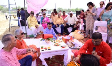 साई विद्या निकेतन विधालय का हुआ भुमि पूजन