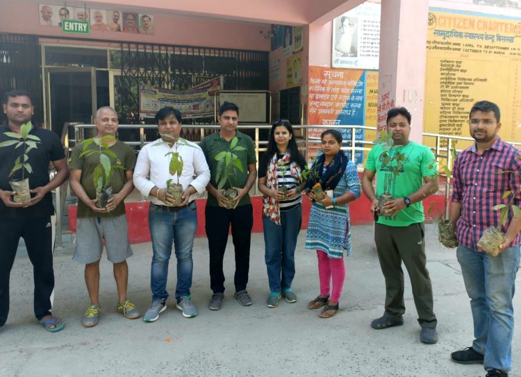 सीएचसी बिसरख में किया गया पौधा रोपण