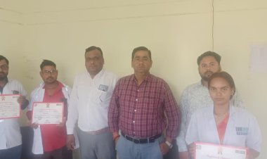 एंबुलेंस कर्मियों का हुआ सम्मान