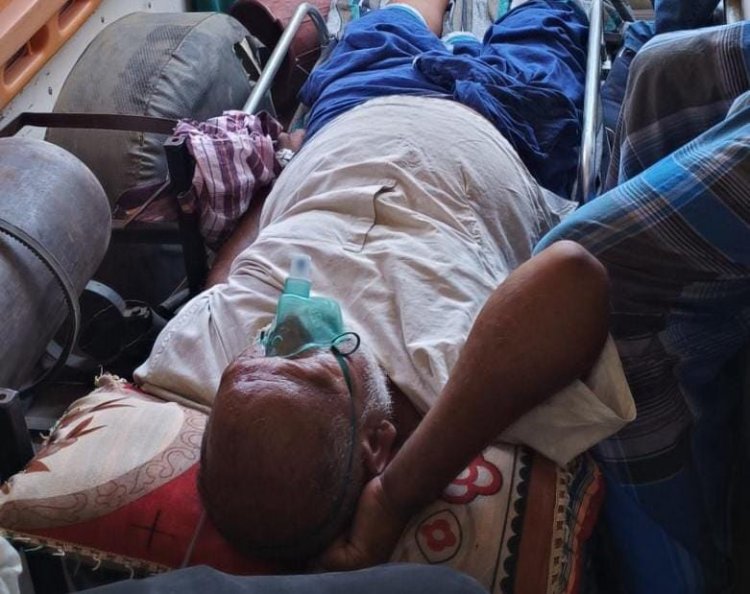 ईएमटी और पायलट की तत्परता से उच्च जोखिम मरीज को पहुंचाया गया बीएचयू वाराणसी