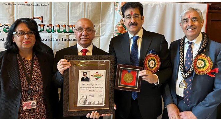 लन्दन में सम्मानित हुए संदीप मारवाह