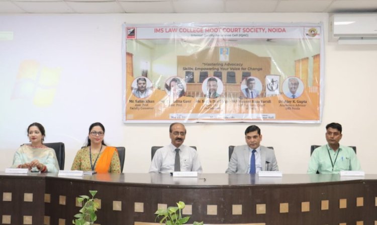आईएमएस लॉ कॉलेज में मास्टरिंग एडवोकेसी एवं इंटरनेशनल आर्बिट्रेशन विषय पर हुई कार्यशाला
