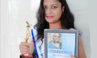 उत्तर प्रदेश के मेरठ से शगुन जैन को मिसेज इंडिया केटेगरी में मिला प्राइड ऑफ़ इंडिया मिसेज मेरठ विनर का सिटी विनिंग टाइटल