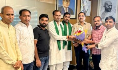 ग्रेनो प्राधिकरण के सीईओ रवि कुमार एनजी से मिला भाकियू अंबावता का प्रतिनिधिमंडल
