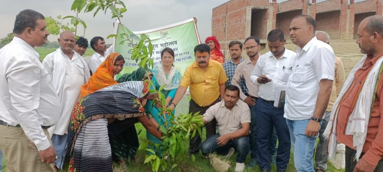 मां वैष्णो स्वयं सहायता समूह ने किया वृक्षारोपण