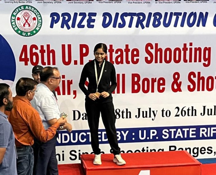 उत्तर प्रदेश शूटिंग चैंपियनशिप में सान्वी ने स्वर्ण पदक पर साधा निशाना 