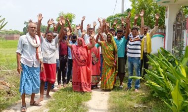 हर घर जल पहुंचाने से पहले ही ग्रामीणों ने किया प्रदर्शन