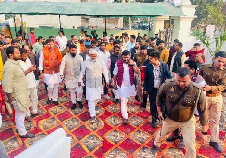 मंत्री स्वतंत्रदेव सिंह का जनपद में आगमन चर्चा में हिमांशु सिंह 