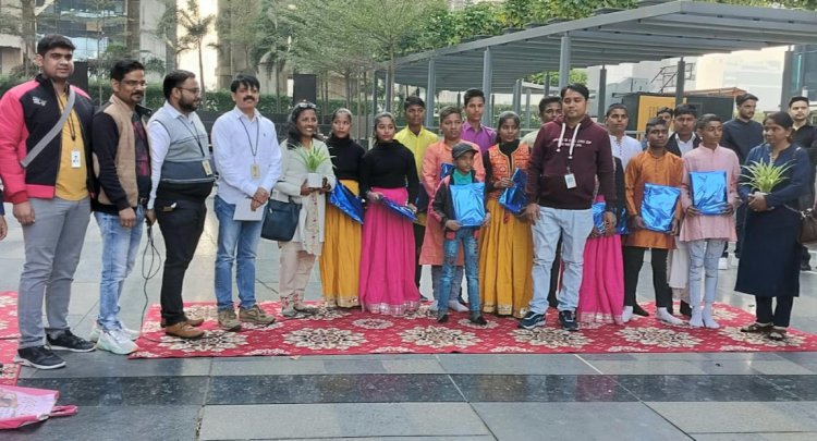 संस्कार केंद्र स्कूल के बच्चों ने प्रस्तुत किया नाटक वृक्ष मत काटिए