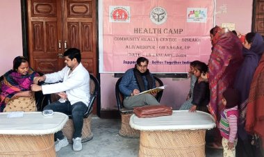 स्वास्थ्य शिविर हुआ आयोजित, 85 लोगों ने शिविर का उठाया लाभ