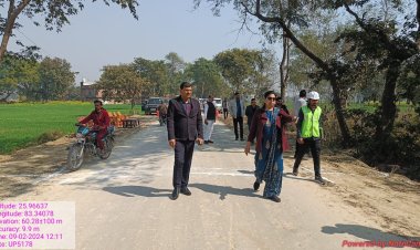 यूपीआरआरडीए की सीईओ दिव्या मित्तल ने PMJSY की सड़कों का किया निरीक्षण