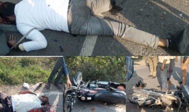 ब्रेकिंग -  मोटर साइकिलों के आमने सामने भिड़ंत में दो की मौत