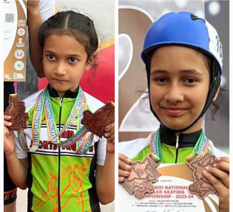 पहाड़ की दो बेटियों ने रोलर स्केटिंग में किया उत्तराखंड का नाम रोशन
