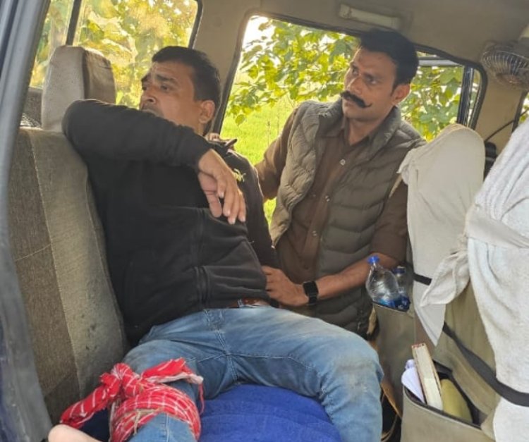 पशु तश्कर अफशर खान पुलिस मुठभेड़ में गिरफ्तार, कई मामलों में था वांछित