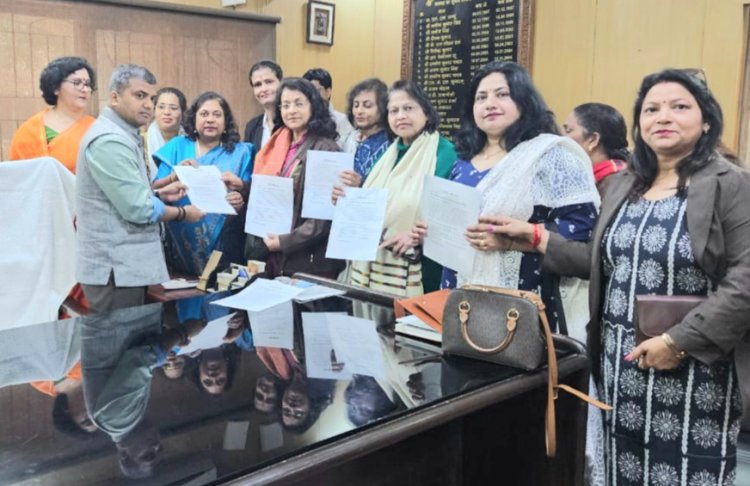 पश्चिम बंगाल के संदेशखाली में महिलाओं पर हो रहे अत्याचार के विरोध मे राष्ट्रपति को लिखा ज्ञापन