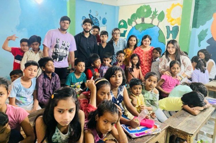 बीआईटी छात्रों ने राष्ट्रीय सेवा योजना के अंतर्गत पहचान स्ट्रीट स्कूल का दौरा किया
