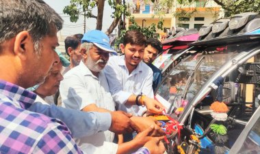 चैलेंजर्स ग्रुप ने मतदाता वाहन लॉन्च कर मनाया 7वां  स्थापना दिवस