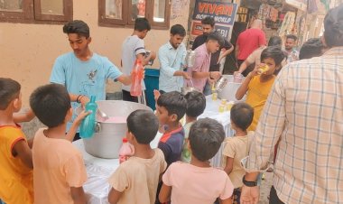 निर्जला एकादशी के अवसर पर किया गया शरबत वितरण 