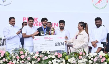 एमईआईएल और सुधा रेड्डी फाउंडेशन द्वारा पिंक पावर रन का आयोजन