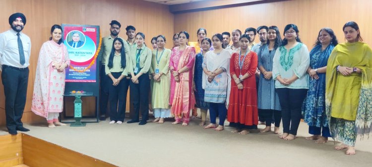 एवियर कॉलेज ने रतन टाटा को दी श्रद्धांजलि