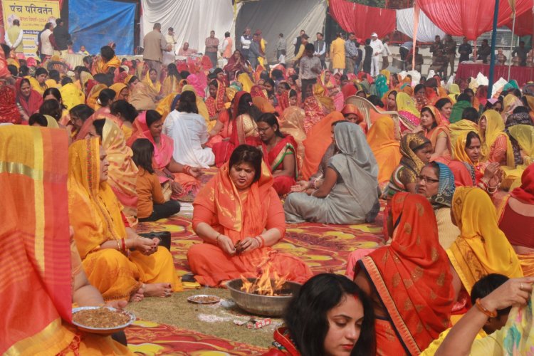 नारी शक्ति राष्ट्र वंदन यज्ञ से हुआ प्रेरणा विमर्श 2024 का शुभारंभ