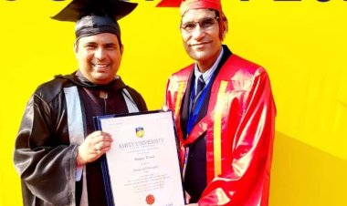 पीएचडी पूरी कर डॉक्टर बने समाजसेवी रंजन तोमर